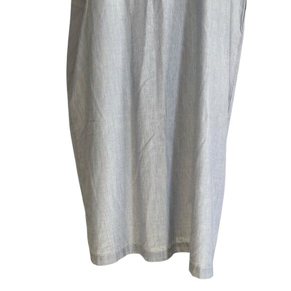 NWT Loft Blue White Stripe Crochet Lace Pinafore Old Money Dress Size Large - Picture 10 of 16